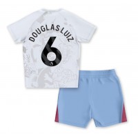Aston Villa Douglas Luiz #6 Bortadräkt Barn 2023-24 Kortärmad (+ Korta byxor)